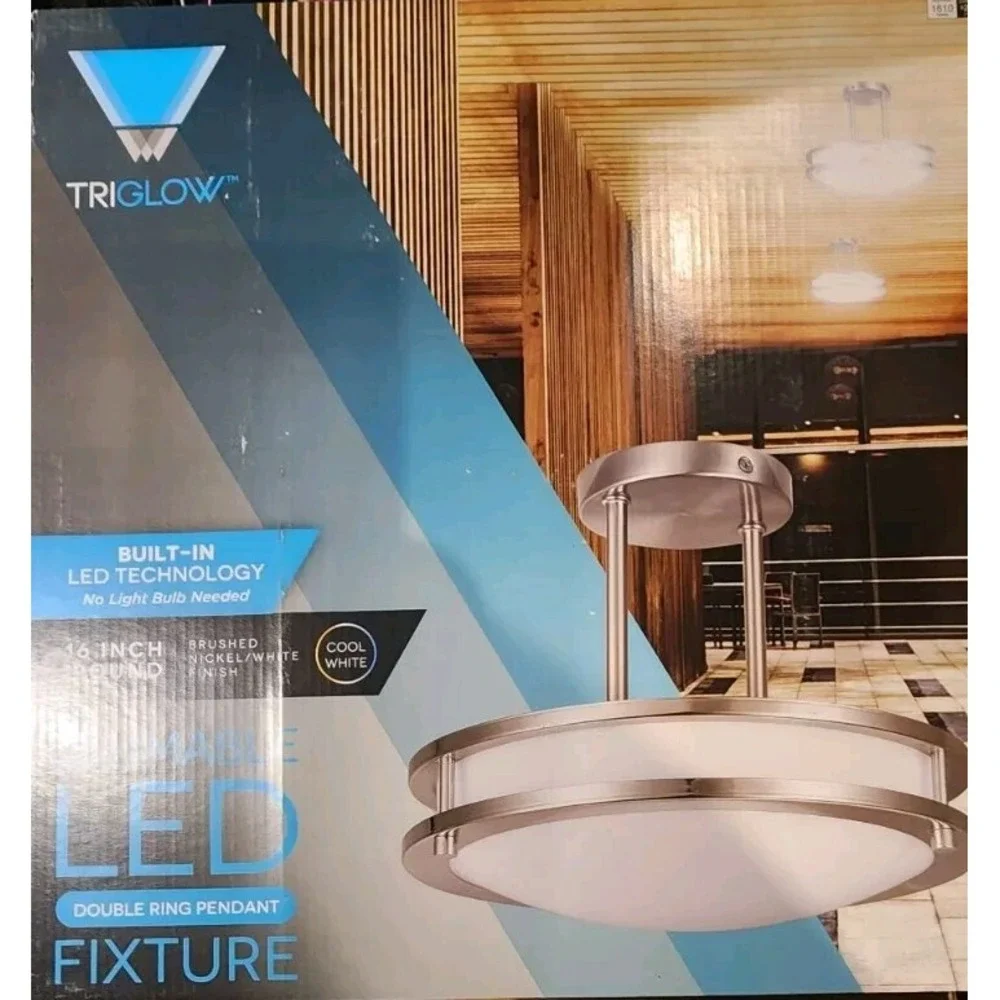 Triglow T84027 DOUBLE Ring Pendant LED light 16
